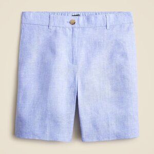J. Crew Harbor Short in Linen, French Blue 6" inseam